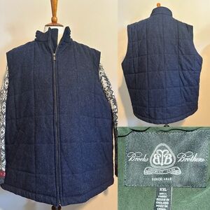 Brooks Brothers Wool Puffy Vest